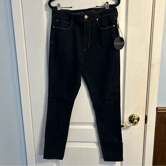 Articles of Society Heather High Rise Skinny Jeans Carson City Dark Blue Size 30 - Picture 1 of 12